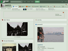 Tablet Screenshot of josh910.deviantart.com
