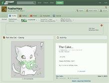 Tablet Screenshot of featherharp.deviantart.com