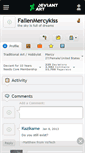 Mobile Screenshot of fallenmercykiss.deviantart.com