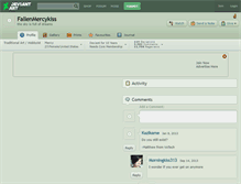 Tablet Screenshot of fallenmercykiss.deviantart.com