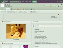 Tablet Screenshot of elouisek.deviantart.com