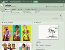 Tablet Screenshot of implodes.deviantart.com