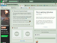 Tablet Screenshot of expansionutopia.deviantart.com