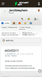 Mobile Screenshot of jerostmayhem.deviantart.com