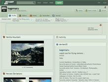 Tablet Screenshot of kagemaru.deviantart.com