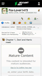 Mobile Screenshot of fox-lover1415.deviantart.com