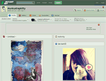 Tablet Screenshot of munkustrapkitty.deviantart.com