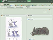 Tablet Screenshot of pink-feet.deviantart.com