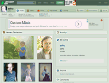 Tablet Screenshot of aeho.deviantart.com