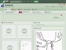 Tablet Screenshot of dinobotloki.deviantart.com