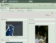 Tablet Screenshot of cori123.deviantart.com