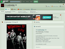 Tablet Screenshot of 13-wednesday-13.deviantart.com