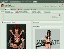 Tablet Screenshot of mallykatt.deviantart.com