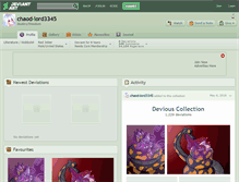 Tablet Screenshot of chaod-lord3345.deviantart.com