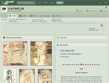 Tablet Screenshot of lcn-fanclub.deviantart.com