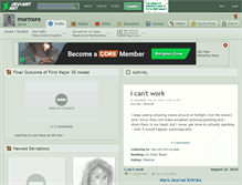Tablet Screenshot of mormore.deviantart.com