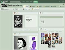 Tablet Screenshot of classic-movie-fans.deviantart.com