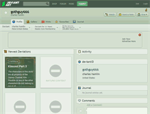 Tablet Screenshot of gothguy666.deviantart.com