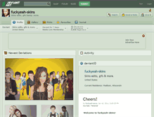 Tablet Screenshot of fuckyeah-skins.deviantart.com