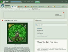Tablet Screenshot of foxvox.deviantart.com
