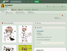 Tablet Screenshot of mechabyte.deviantart.com