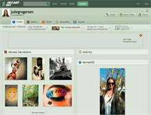 Tablet Screenshot of juliegregersen.deviantart.com