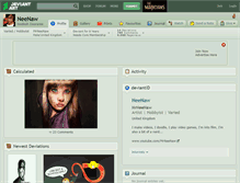 Tablet Screenshot of neenaw.deviantart.com