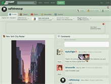 Tablet Screenshot of caffeinesoup.deviantart.com