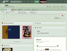 Tablet Screenshot of lomb.deviantart.com