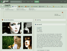 Tablet Screenshot of coral15.deviantart.com