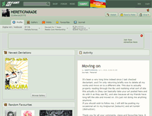 Tablet Screenshot of hereticparade.deviantart.com