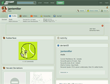 Tablet Screenshot of jamiemiller.deviantart.com