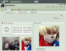 Tablet Screenshot of darknessravyn.deviantart.com