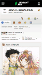 Mobile Screenshot of mori-x-haruhi-club.deviantart.com