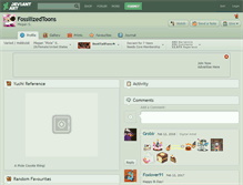 Tablet Screenshot of fossilizedtoons.deviantart.com