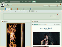 Tablet Screenshot of drakkonnen.deviantart.com