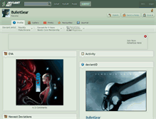 Tablet Screenshot of bulletgear.deviantart.com