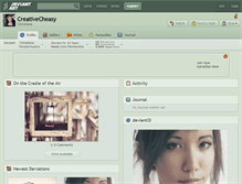 Tablet Screenshot of creativecheasy.deviantart.com
