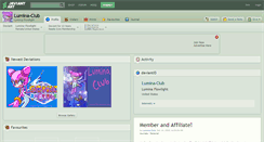 Desktop Screenshot of lumina-club.deviantart.com