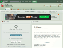 Tablet Screenshot of mia-sehana.deviantart.com