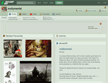 Tablet Screenshot of mollymental.deviantart.com