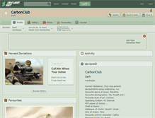 Tablet Screenshot of carbonclub.deviantart.com