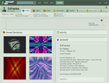 Tablet Screenshot of djfractus.deviantart.com