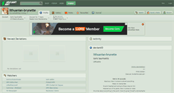 Desktop Screenshot of lithuanian-brunette.deviantart.com