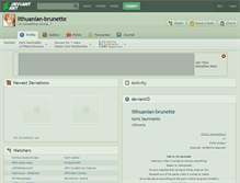 Tablet Screenshot of lithuanian-brunette.deviantart.com