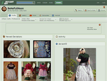 Tablet Screenshot of bemefullmoon.deviantart.com