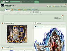 Tablet Screenshot of chaossummers.deviantart.com