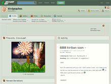 Tablet Screenshot of kiwipeaches.deviantart.com