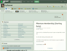 Tablet Screenshot of cryforever.deviantart.com