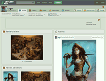 Tablet Screenshot of orgo.deviantart.com